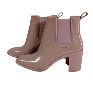 Jeffery Campbell Hurricane Rain heeled booties 10 Pink